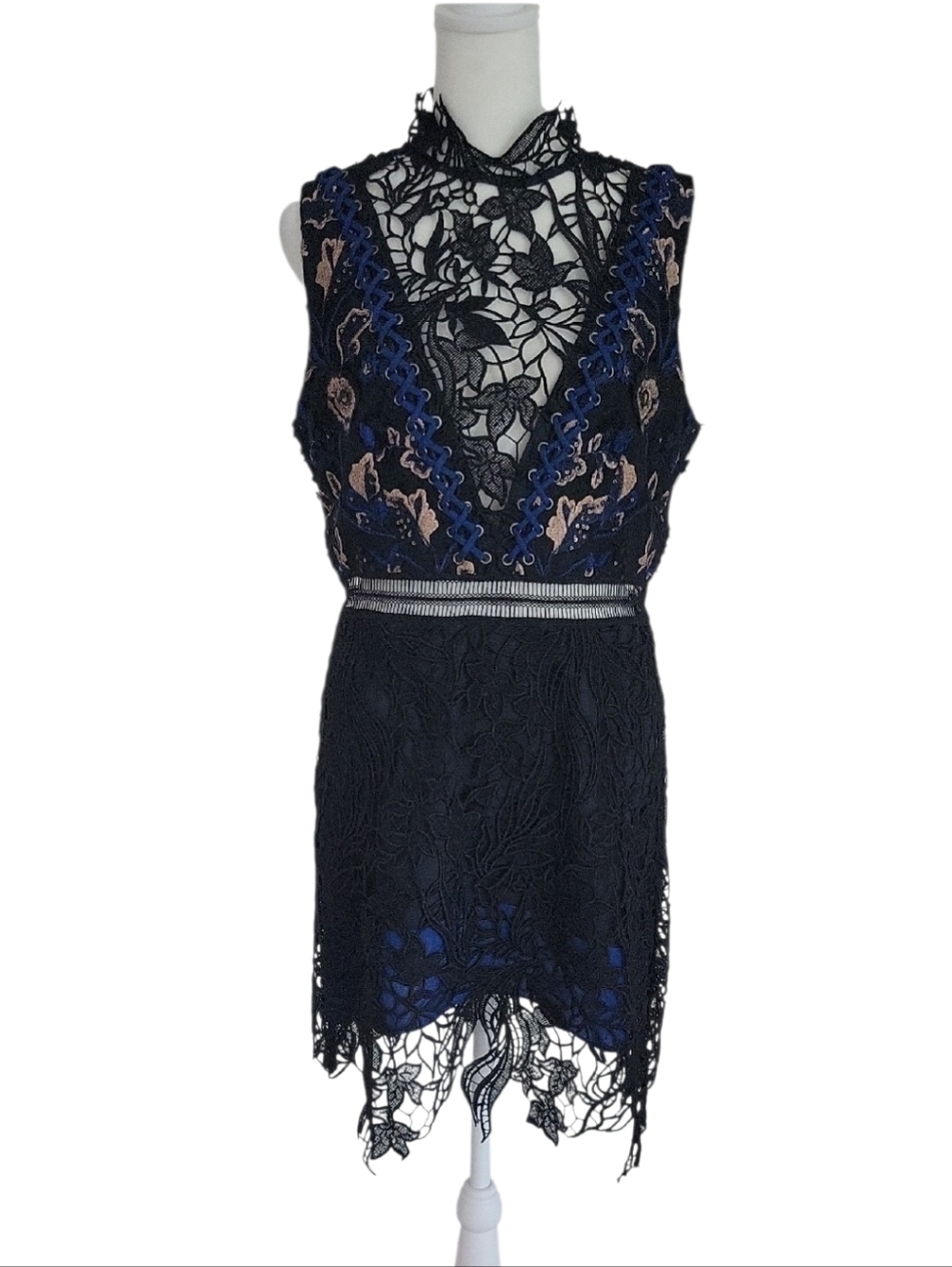 Self-Portrait Clementine  Black Lace Dress Size 8 - Picture 6 of 16